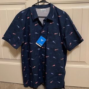 NWT mens Columbia PFG shirt. Size M!